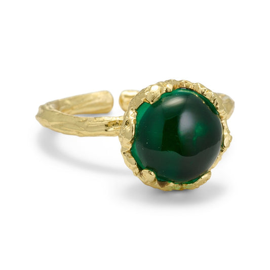 Ring med stor natursten (10mm)