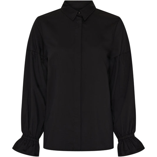 Bamboo Shirt w. Ruffle Cuff