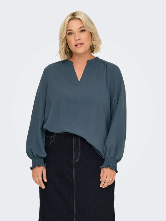 Carmetta V-Neck Ls Top