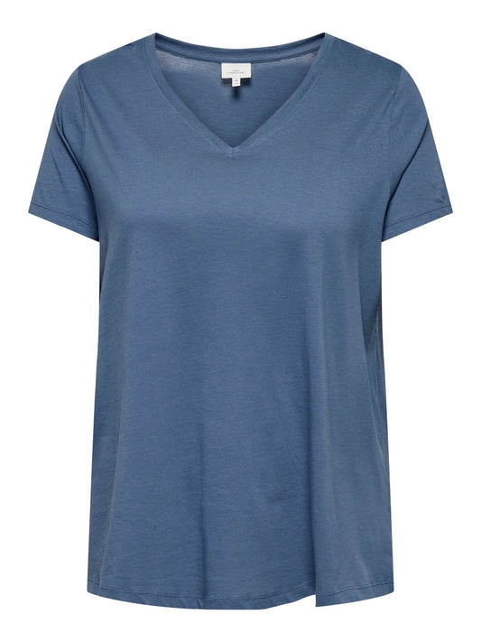 Carbonnie Ss V-Neck A-Shape Tee