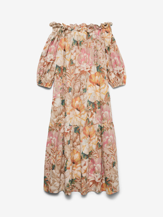 Vmsif Ls Off Shoulder Long Dress