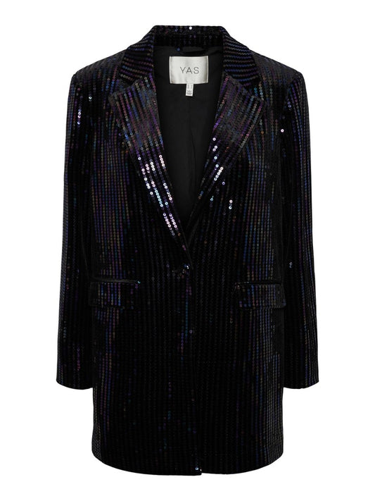 Yaselvia sequin ls long blazer