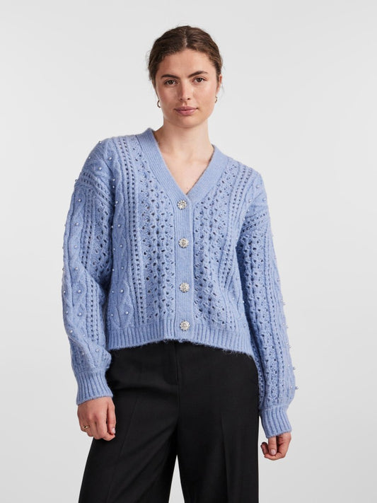 Yasbunella ls pearl knit cardigan