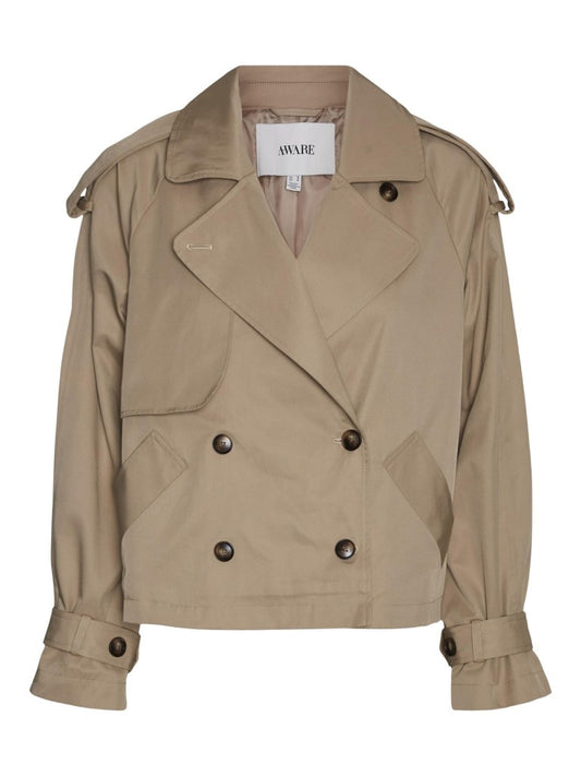 Vmjewel Ls Short Trenchcoat