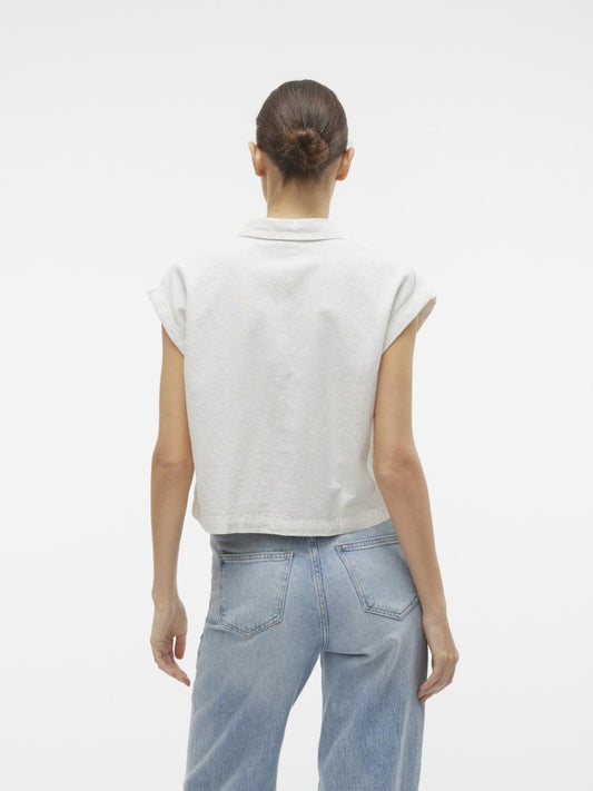 Vmluna Cropped Sl Shirt