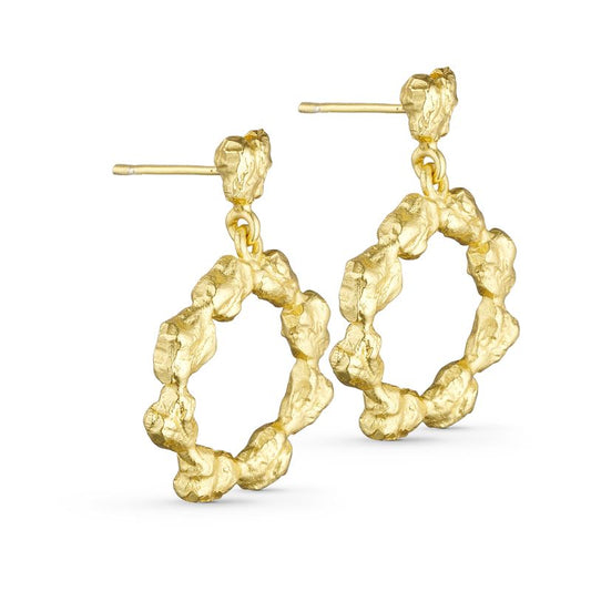 Foil øreringe med vedhæng