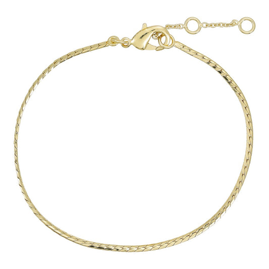 Snake chain armbånd guld