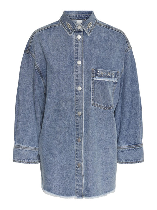 Yasdaisy 7/8 Denim Shacket