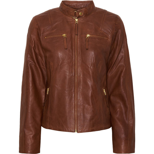 Biker Jacket With Collar