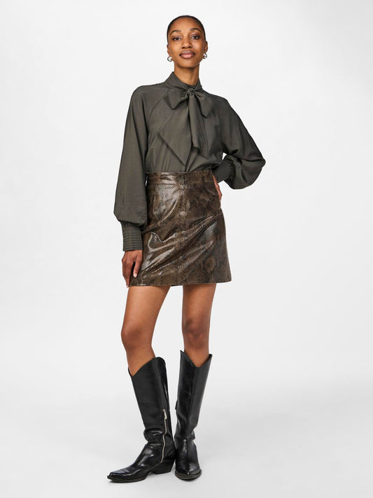 Yasrivo Hw Short Leather Skirt