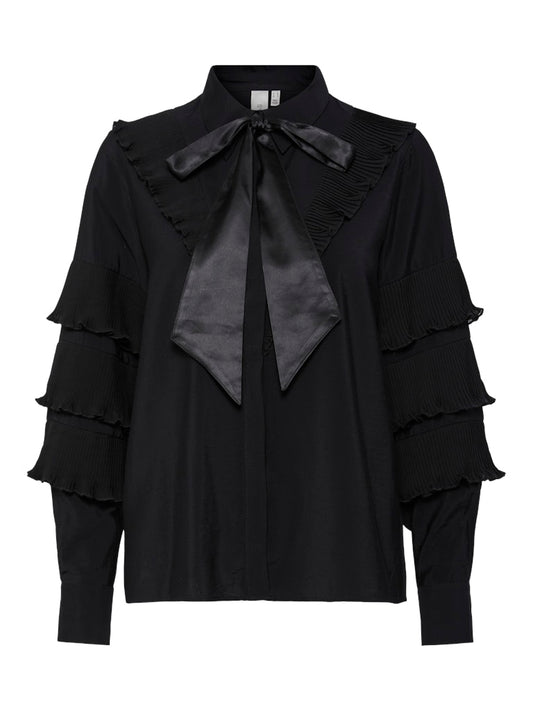 Yasvego Ls Tie Neck Shirt